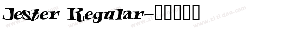 Jester Regular字体转换